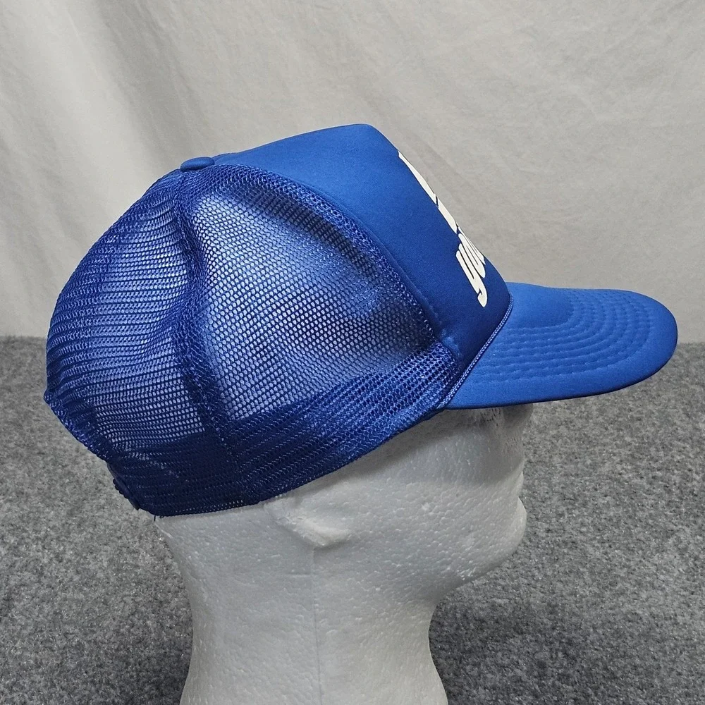 Vintage Young Life Trucker Hat Blue Mesh Snapback Cap Americana Designer Pro